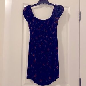 Aritzia Sunday Best Black Mini Dress Off Shoulder